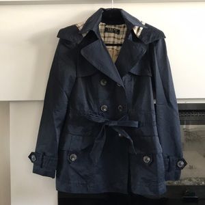 Zara belted trench with removable hood